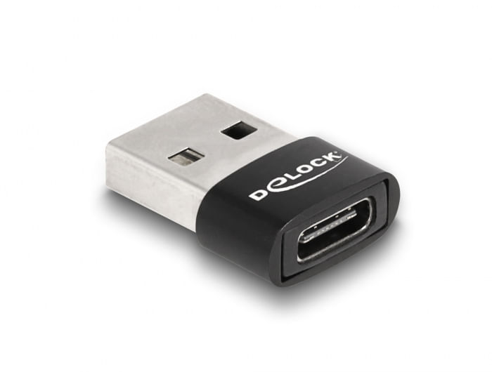 Delock-Adattatore-USB-2.0-USB-Tipo-A-maschio-a-USB-Tipo-C-femmina-nero