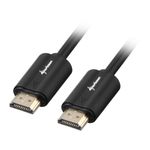 Sharkoon - Cavo HDMI con Ethernet - HDMI maschio a HDMI maschio - 2 m - schermato - nero - Supporto 4K