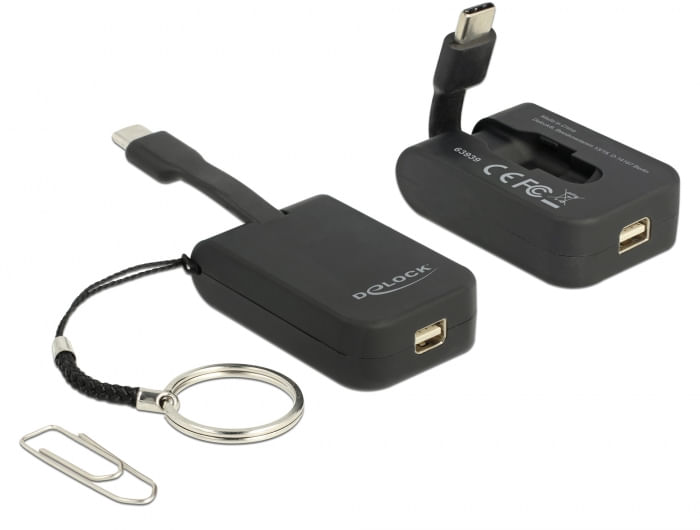 Delock-Adattatore-USB-Type-C-a-mini-DisplayPort--DP-Alt-Mode--4K-60-Hz---portachiavi