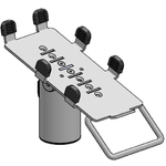 Ergonomic Solutions SpacePole Payment VER630-DM-02 accessorio di sistema POS Metallo