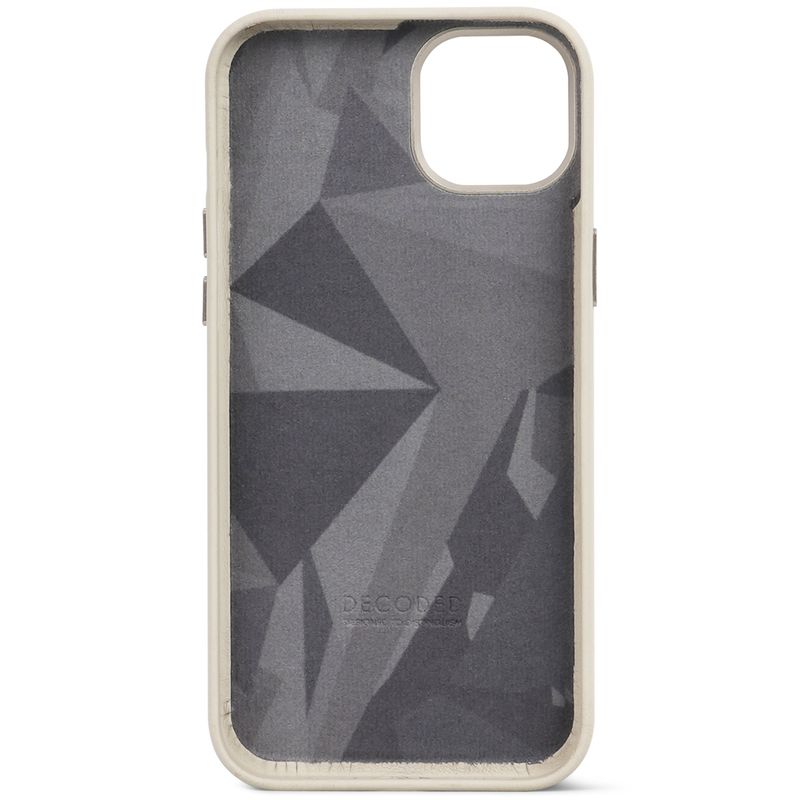 Cover-posteriore-in-pelle-Decoded-per-iPhone-15-Plus-Argilla