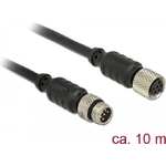 Delock Cavo di prolunga sensore/attuatore M8 da 6 pin maschio a M8 6 pin femmina impermeabile 10 m (12643)