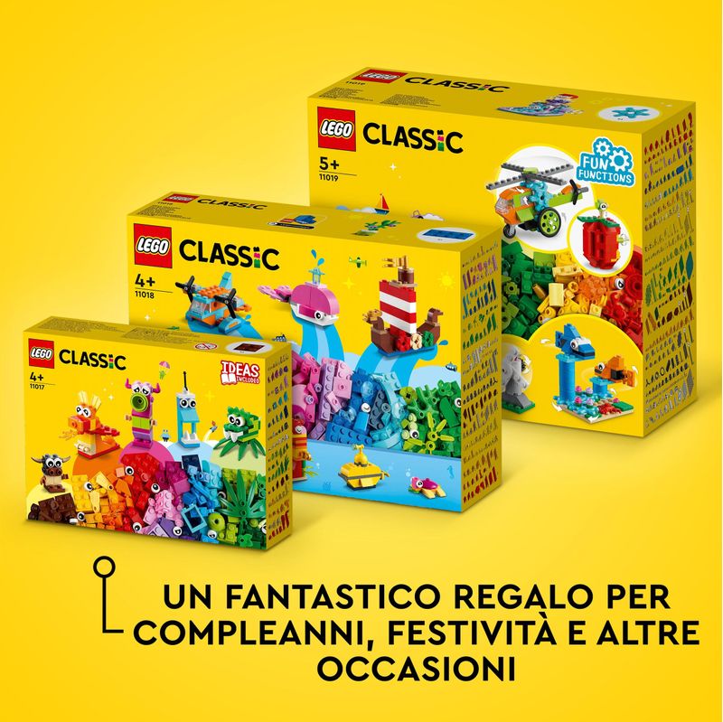 LEGO-Classic-11018-Divertimento-Creativo-sull’Oceano-Giocattoli-Creativi-per-Bambini-di-4--Anni-Mattoncini-da-Costruzione