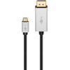 Cavo-adattatore-da-USB-C-a-DisplayPort-2-m-argento-Nero---Connettore-USB-C--connettore-DisplayPort