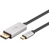 Cavo-adattatore-da-USB-C-a-DisplayPort-2-m-argento-Nero---Connettore-USB-C--connettore-DisplayPort