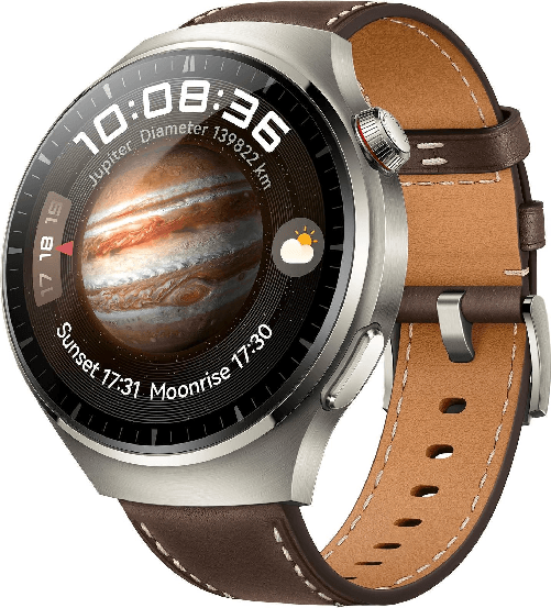 Huawei-WATCH-4-Pro-Dark-Brown-Leather-Strap