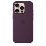 Apple Custodia MagSafe in silicone per iPhone 16 Pro - Prugna (iPhone 16 Pro Si Case Plum)