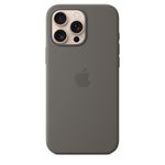 Apple Custodia MagSafe in silicone per iPhone 16 Pro Max - Grigio pietra (iPhone 16 Pro Max Si Case Stone Gray)