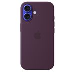 Apple Custodia MagSafe in silicone per iPhone 16 - Prugna (IPHONE 16 SIL CASE PLUM)