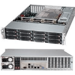 Supermicro CSE-826BAC12-R1K23LPB custodia per computer Rack Nero 1200 W