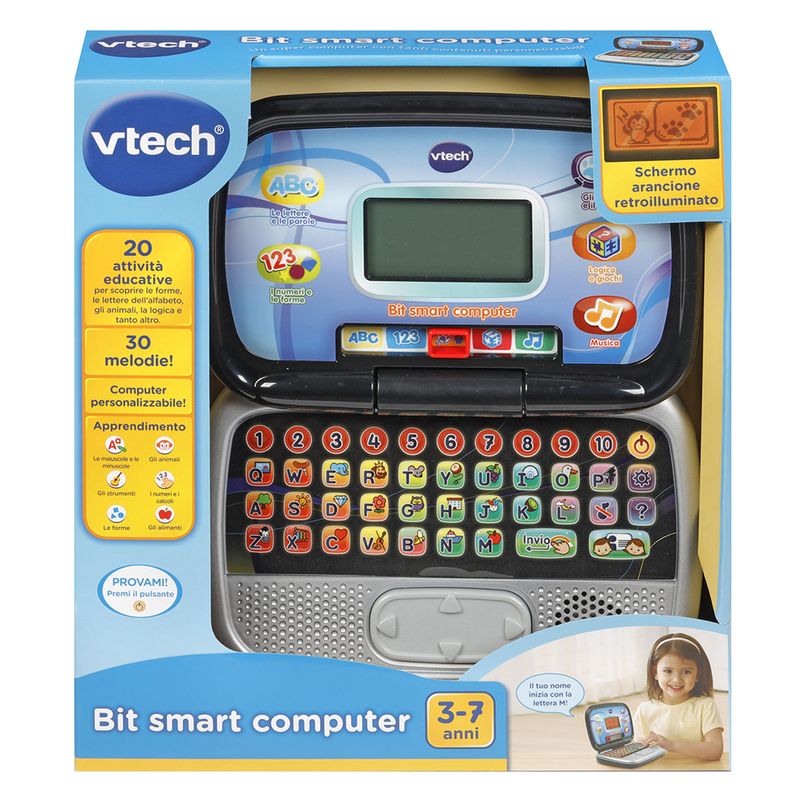 VTech-Bit-Smart-Computer-Nero-Computer-Interattivo-per-Bambini-Computer-con-Mouse-ed-Effetti-Luminosi-Comoda-Maniglia-Gioco-Bambino-con-Animali-e-Forme-Lingua-Italiana-Batterie-Incluse-3-7-Anni