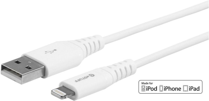 eSTUFF-ES601204-cavo-Lightning-2-m-Bianco--REPLACED-BY-ES601270---Lightning-Cable-MFI-2m-Whit---8Pin-Lightning---USB-A-M
