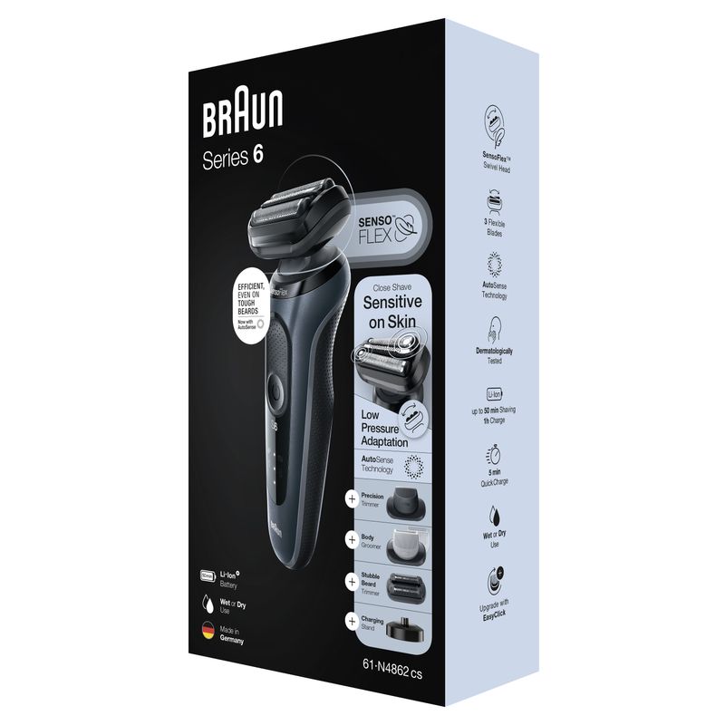 Braun-Series-6-61-N4862cs-Rasoio-Elettrico-Uomo-Con-Accessori