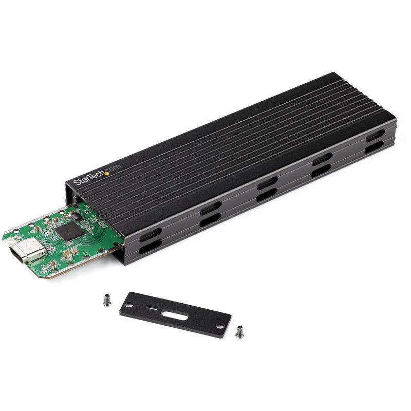 StarTech.com-Enclosure-USB-C-a-M.2-NVMe-o-M.2-SATA-SSD-10Gbps-Case-esterno-portatile-M.2-PCIe-SATA-NGFF-SSD-in-alluminio-Box-per-SDD-Cavi-host-USB-Type-C-e-USB-A-Supporta-2230-2242-2260-2280