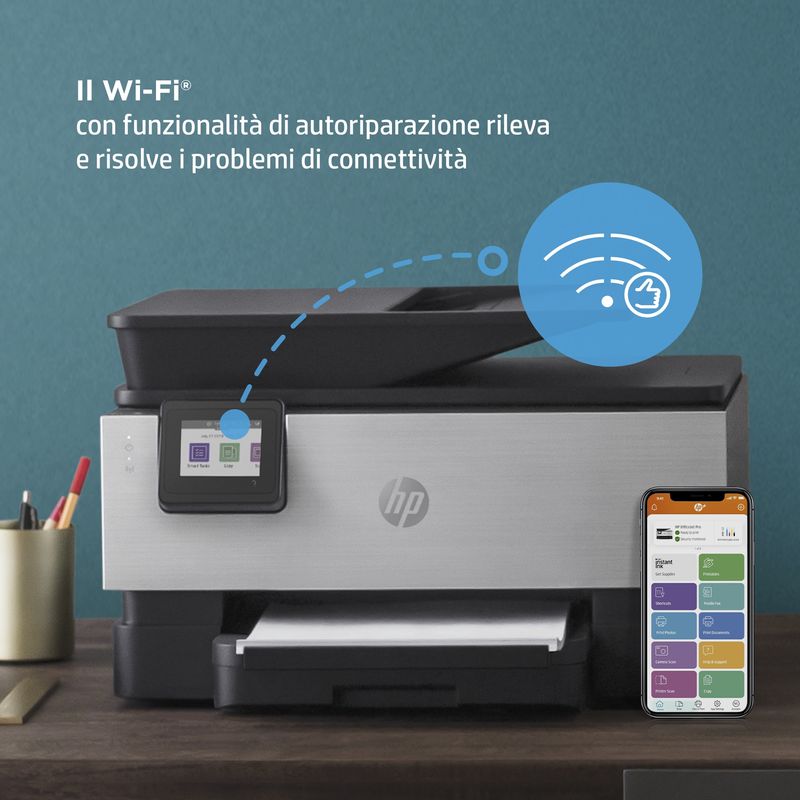 HP-OfficeJet-Pro-9019e-22A59B-Stampante-Multifunzione-a-Getto-d-Inchiostro-A4-a-Colori-Fronte-e-Retro-Automatico-22-ppm-Wi-Fi-HP-Smart-6-Mesi-di-Inchiostro-Instant-Ink-Inclusi-con-HP--Nera