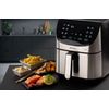 Ariete-4628-Friggitrice-ad-aria-Metal-7L-1800-W-Capacita-7L-Fino-a-28kg-di-fritto-12-programmi-Funzione-Max-Crisp-Temperatura-fino-a-200°-Cestello-antiaderente-con-griglia-Metal