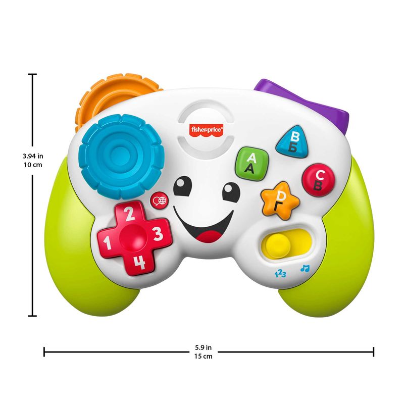 Fisher-Price---Controller-Gioca---Impara-Ridi---Impara-Edizione-multilingue-Joystick-Giocattolo-Musicale-per-l-Infanzia-con-Luci-e-Contenuti-Educativi-Giocattolo-per-Bambini-6--Anni-HHX11