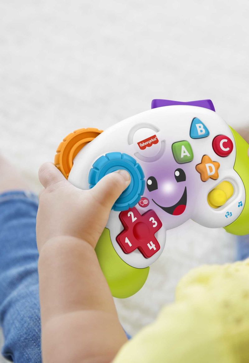 Fisher-Price---Controller-Gioca---Impara-Ridi---Impara-Edizione-multilingue-Joystick-Giocattolo-Musicale-per-l-Infanzia-con-Luci-e-Contenuti-Educativi-Giocattolo-per-Bambini-6--Anni-HHX11