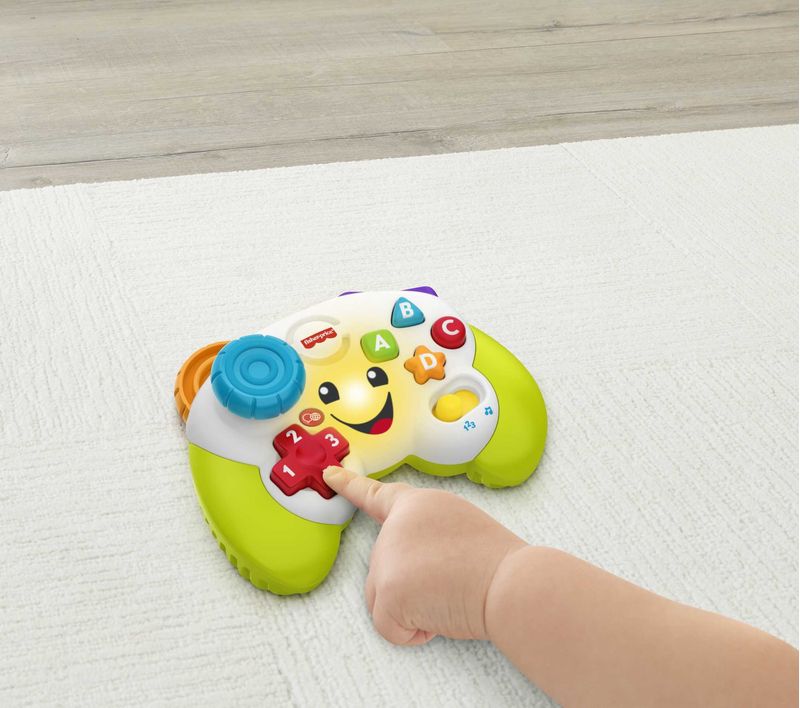 Fisher-Price---Controller-Gioca---Impara-Ridi---Impara-Edizione-multilingue-Joystick-Giocattolo-Musicale-per-l-Infanzia-con-Luci-e-Contenuti-Educativi-Giocattolo-per-Bambini-6--Anni-HHX11