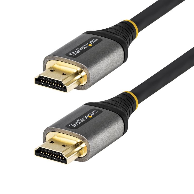 StarTech.com-20in--50cm--HDMI-2.1-Cable-8K---Certified-Ultra-High-Speed-HDMI-Cable-48Gbps---8K-60Hz-4K-120Hz-HDR10--eARC---Ultra-HD-8K-HDMI-Cord---Monitor-TV-Display---TPE-Jacket--HDMM21V50CM-