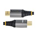 StarTech.com-20in--50cm--HDMI-2.1-Cable-8K---Certified-Ultra-High-Speed-HDMI-Cable-48Gbps---8K-60Hz-4K-120Hz-HDR10--eARC---Ultra-HD-8K-HDMI-Cord---Monitor-TV-Display---TPE-Jacket--HDMM21V50CM-