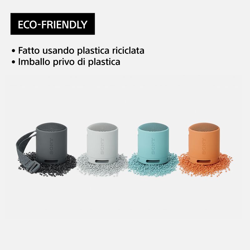 Sony-SRS-XB100---Speaker-Wireless-Bluetooth-Portatile-Leggero-Compatto-da-Esterno-da-Viaggio-IP67-Resistente-Acqua-e-Polvere-Cinturino-Versatile-Chiamate-in-Vivavoce---Nero