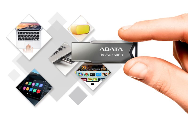 Memoria-USB-Adata-UV250-Argentato-32GB