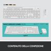 Logitech-MK295-Kit-Mouse-e-Tastiera-Wireless-Tecnologia-Silenttouch-Tastierino-Numerico-Tasti-Scelta-Rapida-Tracciamento-Ottico-Ricevitore-USB-Nano-Layout-Italiano-Qwerty-Bianco