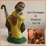 Presepe artigianale San Giuseppe statuine presepio decorazioni di natale addobbi natalizi vintage presepi creazioni fai da te