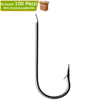 Ami mustad 2315 pezzi 100 n 8 per palamito palangaro amo stagnato