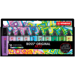 Stabilo Evidenziatori Boss Original Arty set da 10 colori caldi evidenziatore