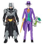 Spin Master DC Comics , Action Figure Batman Adventures, Batman vs Joker in Scala, 2 Action Figure Batman Alte 30 cm