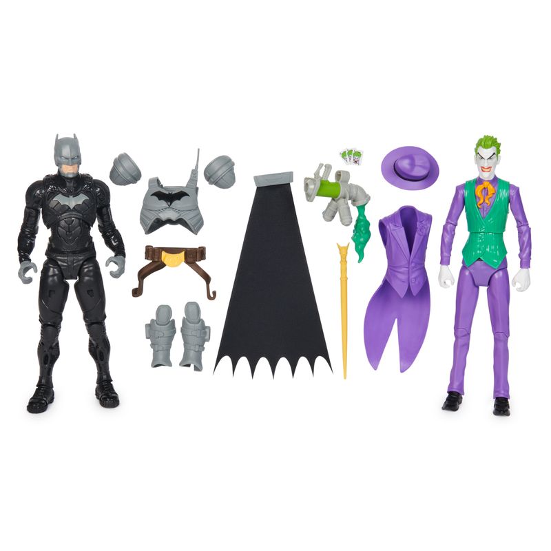 DC-Comics-Action-Figure-Batman-Adventures-Batman-vs-Joker-in-scala-2-Action-Figure-Batman-Alte-30-cmSupereroe-e-Supernemico-con-12-Accessori-e-17-Punti-di-Articolazione-Giochi-per-Bambini-4-Anni