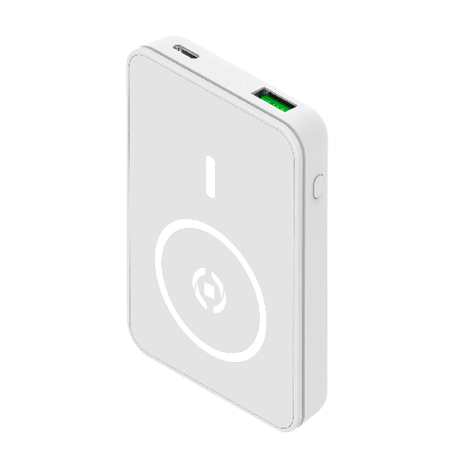 Celly-MAGPB5000-5000-mAh-Carica-wireless-Bianco