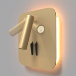 Applique-Da-Parete-Moderno-Ios-176-Alluminio-Oro-Luce-Led-Integrato-9W