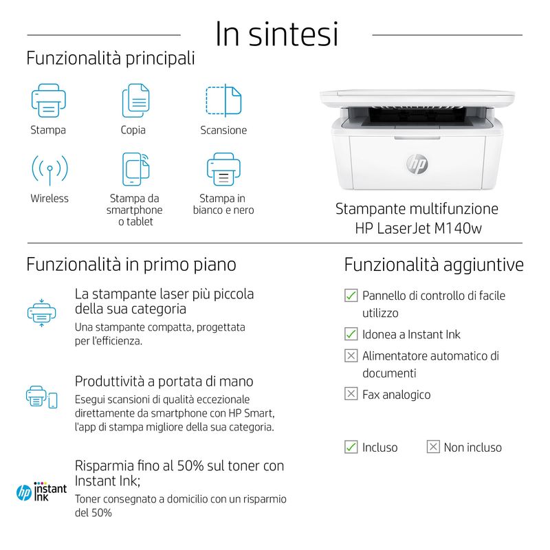 HP-LaserJet-Stampante-multifunzione-M140w-Bianco-e-nero-Stampante-per-Piccoli-uffici-Stampa-copia-scansione-Scansione-verso-e-mail--scansione-verso-PDF--dimensioni-compatte