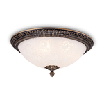 Maytoni Plafoniera Contemporanea Pascal Metallo Bronzo 3 Luci Diffusori Vetro