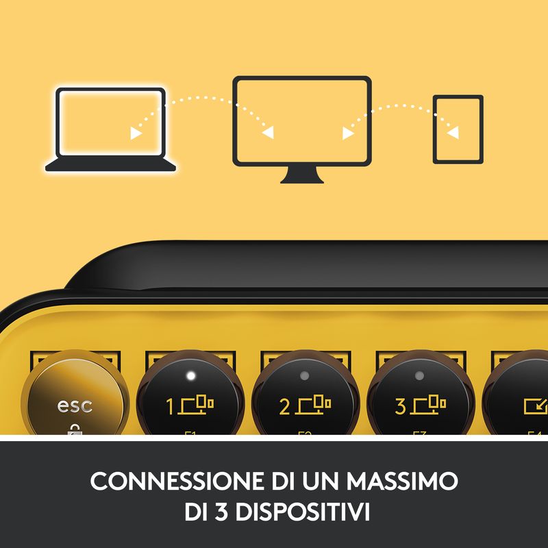 Logitech-POP-Keys-Tastiera-Meccanica-Wireless-con-Tasti-Emoji-Personalizzabili-Design-Compatto-Durevole-Connettivita--Bluetooth-o-USB-Compatibilita--Multidispositivo-e-OS---Blast
