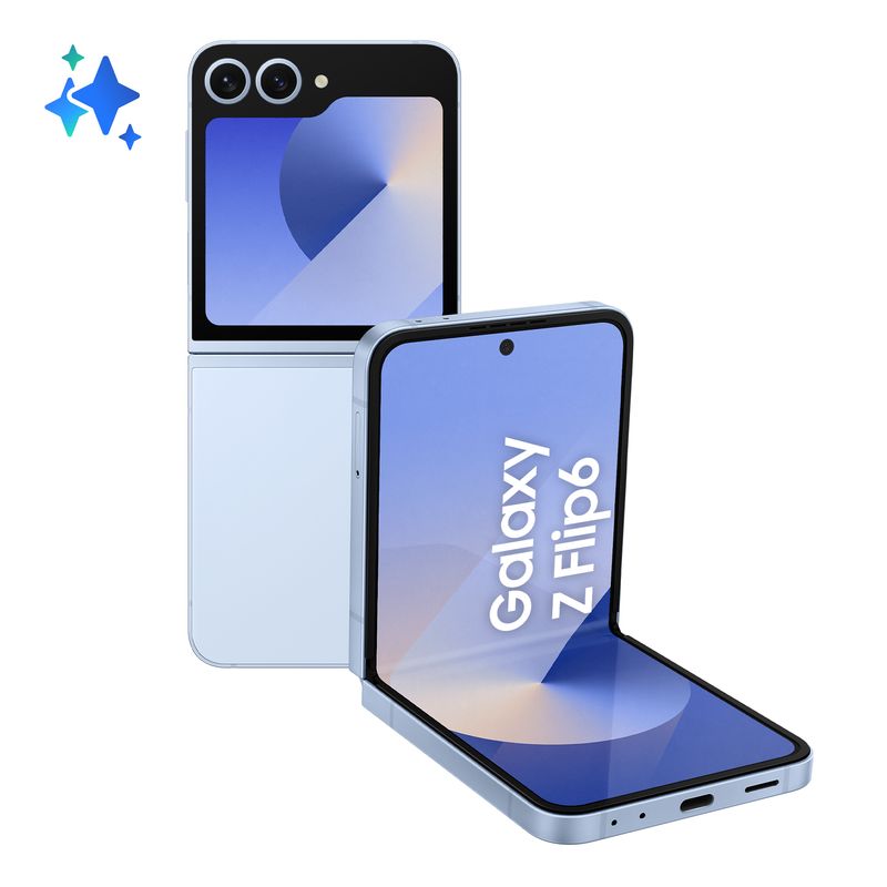 Samsung-Galaxy-Z-Flip6-Smartphone-AI-256GB-RAM-12GB-Display-34-SAMOLED-67-Dynamic-AMOLED-2X-Blue