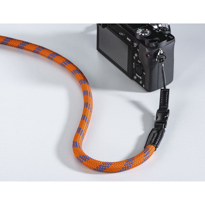 Hama-Braid-120-tracolla-Fotocamera-Nylon-Blu-Arancione