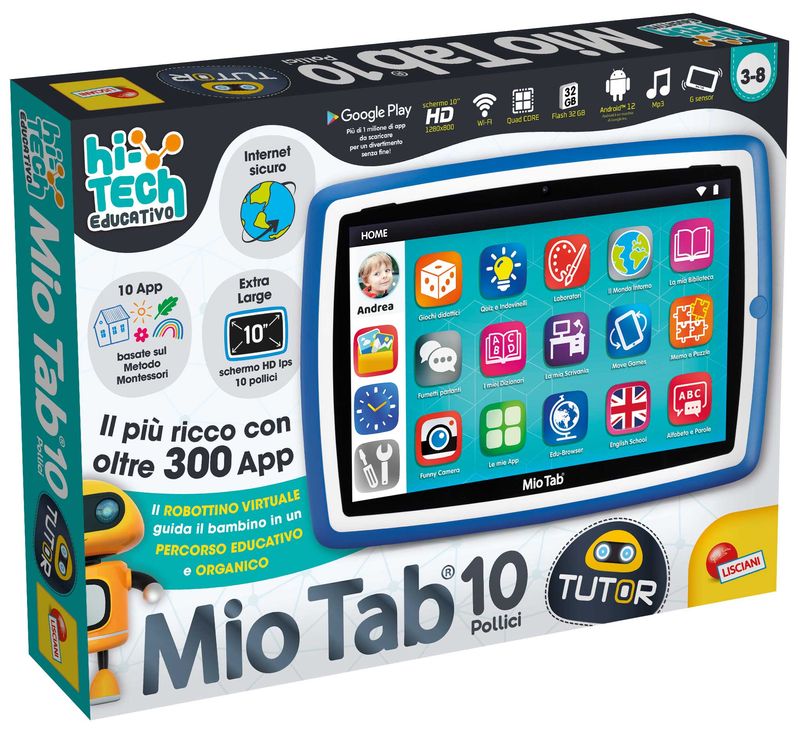 Lisciani-Hi-Tech-Educativo-Mio-Tab-Tutor-10--Tablet-per-bambini