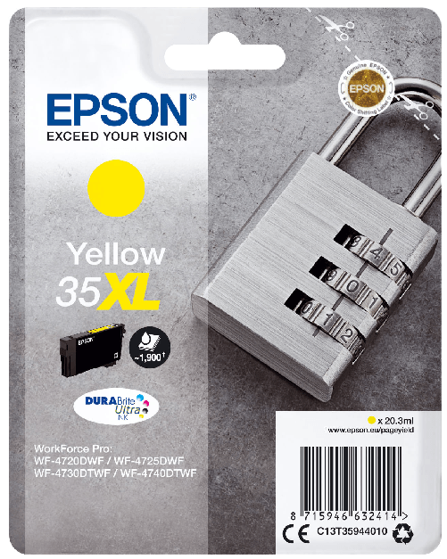 Epson-Padlock-Singlepack-Yellow-35XL-DURABrite-Ultra-Ink