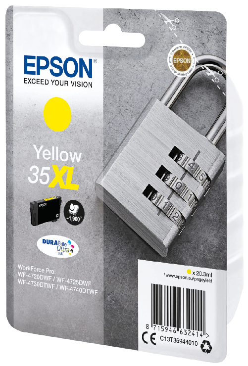 Epson-Padlock-Singlepack-Yellow-35XL-DURABrite-Ultra-Ink