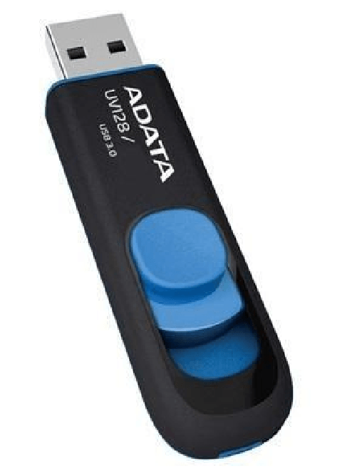 ADATA-Lapiz-Usb-UV128-32GB-USB-3.2-Negro-Azul