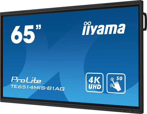 iiyama-TE6514MIS-B1AG-visualizzatore-di-messaggi-Pannello-piatto-interattivo-1651-cm--65---LCD-Wi-Fi-435-cd-m²-4K-Ultra-HD-Nero-Touch-screen-Processore-integrato-Android-24-7