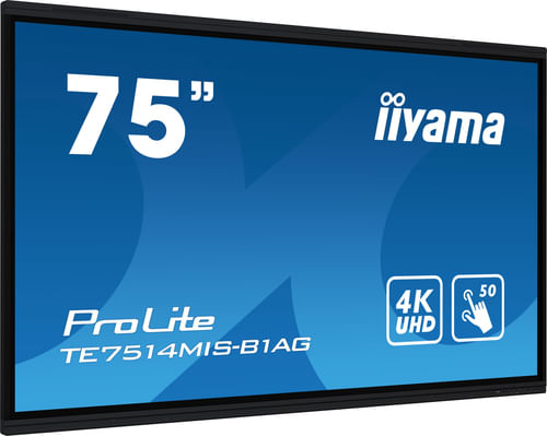 iiyama-TE7514MIS-B1AG-visualizzatore-di-messaggi-Pannello-piatto-interattivo-1905-cm--75---LCD-Wi-Fi-435-cd-m²-4K-Ultra-HD-Nero-Touch-screen-Processore-integrato-Android-24-7