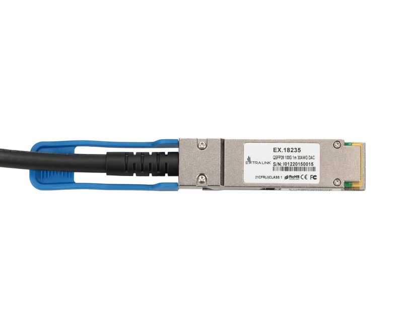 Extralink-QSFP28-DAC-|-Cavo-QSFP28-|-DAC-100G-1m-30AWG-Passive