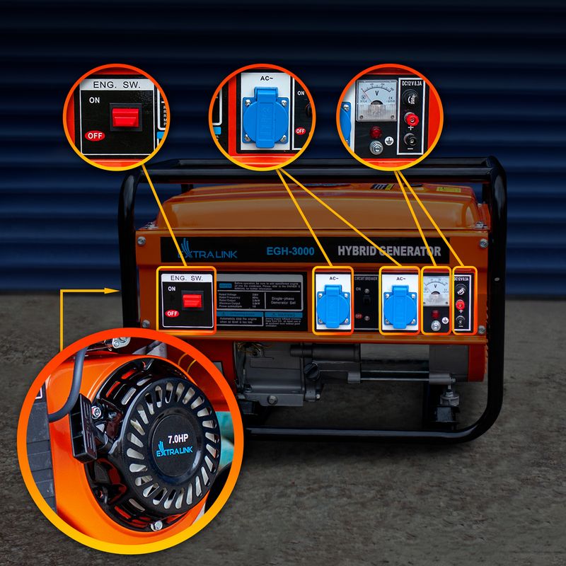 Extralink-EGH-3000-|-Generatore-di-corrente-|-ibrido-3kW-1F