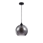 Maytoni Sospensione Contemporanea Bergen Metallo Nero 1 Luce Diffusore FumÃ¨