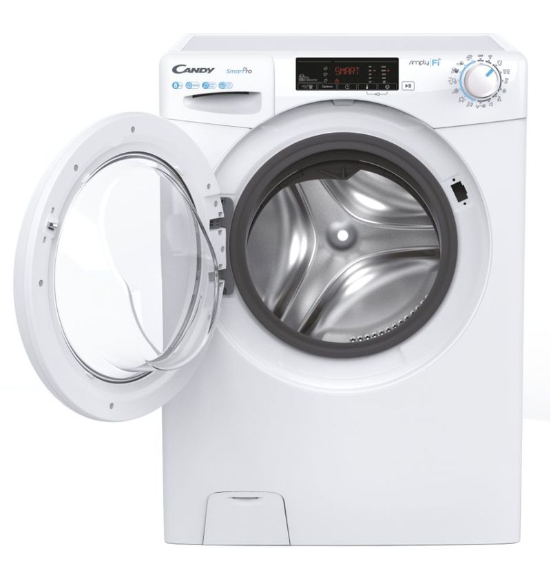 Candy-Smart-Pro-CSO44-1285TE-2-S-lavatrice-Caricamento-frontale-8-kg-1200-Giri-min-Bianco